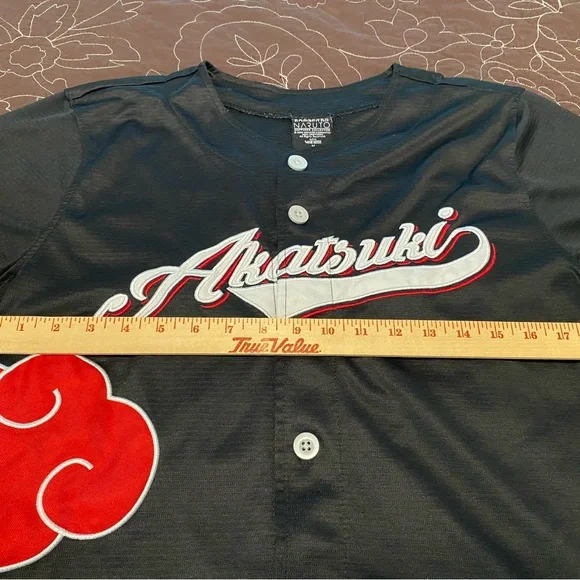 Naruto Shippuden Akatsuki Baseball Jersey - BoxLunch Exclusive Men's Medium - Picture 4 of 5